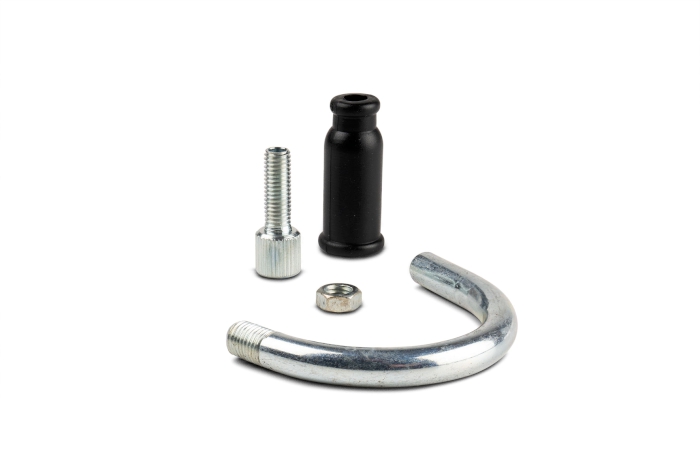inclined tube kit 160° total overall length 50mm with external thread m6x0.75 7.5mm long and internal thread m5x0.75 15mm long